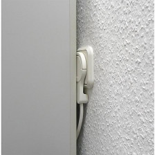 Flächen Winkelstecker extra flach weiß Thermoplast