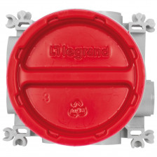 Bodendose BATIBOX für Boden- und Wandeinbaudose, PLATINUM