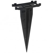 Steckdosensäule mit integrierter LED Leuchte, STEEL CRAFT, 2 Steckdosen, 1 LED / 4W