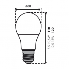 5 x E27 LED SMD Birnenlampe Coolweiß 10,5 W entspricht 75 Watt