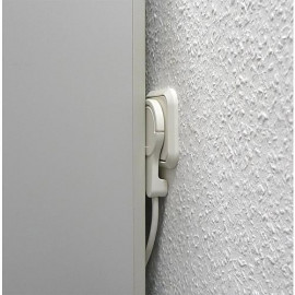 Flächen Winkelstecker extra flach weiß Thermoplast