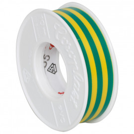 Coroplast Box PVC Isolierband Breite 15 mm, Länge 10 m Farbe grün/gelb Inhalt 20 Stück