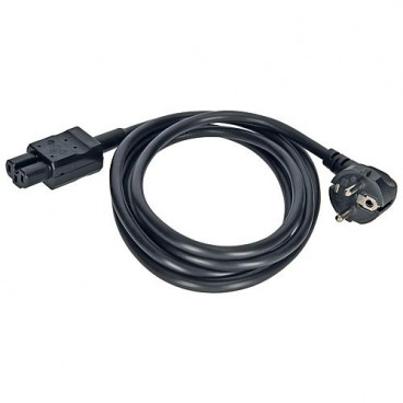 Heißgeräte Zuleitung schwarz 2,0m H05VV-F 3x1,5mm²