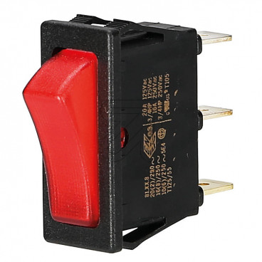 Einbau Wipp-Schalter mit Kontrollampe 250V/16A für Ausschnitt 30x11mm