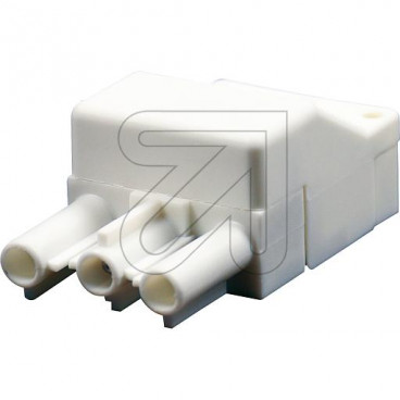 Schnellmontage Steckverbinder Steckerteil 230V / 16A weiß für Leuchtenverdrahtung