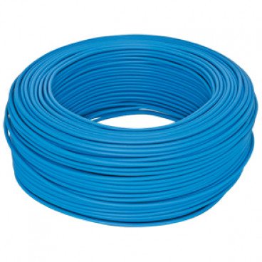 10 Meter Aderleitung, 1,5²mm H07V-U, blau, inkl. CU ( Meterware )