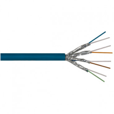 100 Meter Datenleitung, ST/STP, Kat-7, 4P SC23-FRNC (4 x 2 x AWG23/I), 1200 MHz