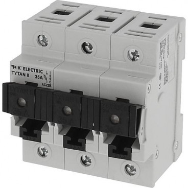 TYTAN II D0 Lasttrennschalter mit Binkmelder 3pol. mit Sich. 35A / Fix-Passringen 3x35A