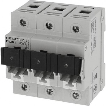 TYTAN II D0 Lasttrennschalter mit Binkmelder 3pol. mit Sich. 50A / Fix-Passringen 3x50A