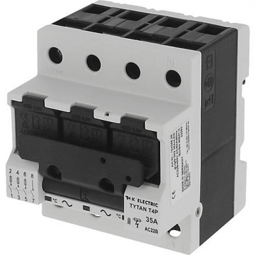 TYTAN T4P D0 Sicherungslasttrennschalter mit 3-fach Phasenanzeige D0 3x35A
