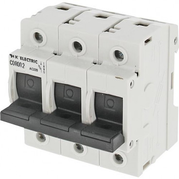 D0 Lasttrennschalter mit Sicherungsstecker für Neozed-Sicherungen D 02 3x63A