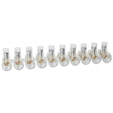 Endklemme BOXLINE transparent, 10-polig, 6 mm², einseitig geschlossen