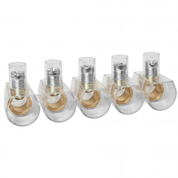 Endklemme  BOXLINE  transparent 5-polig  16 mm², einseitig geschlossen