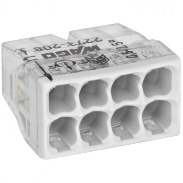 50 Stück Steckklemme, COMPACT, 8-polig - Wago