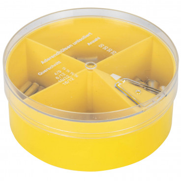 Aderendhülsen Box, 4,0²mm bis 16²mm, nach DIN 46228, Kupfer verzinnt Inhalt 130 Stück