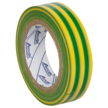 PVC Isolierband, PROFI 150, Breite 15 mm, Länge 10 m Farbe grün/gelb - 10 Stück