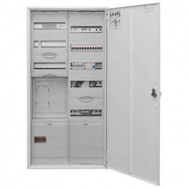 Zählerschrank Komplettschrank TAB2000 1x eHZ Zählerpl. 1x Verteilerfeld 5-reihig mit APZ-Feld