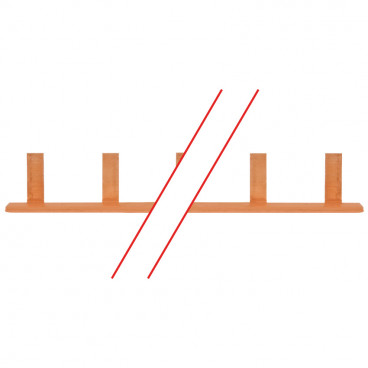 Steg Phasenschiene, 10 mm², 1-polig, L-Form, für 56 LS-Schalter - Pollmann