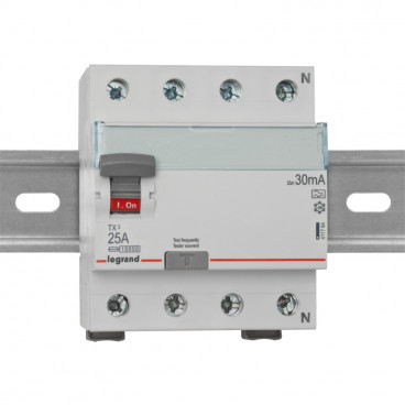 Leitungsschutzschalter, 4 polig, 25A / 0,03 Baureihe LEXIC TX³ Legrand