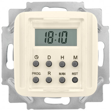 Zeitschaltuhr Kombi-LCD, elektronisch, 230V / 1250-2500W / 600VA, KLEIN SI® weiß