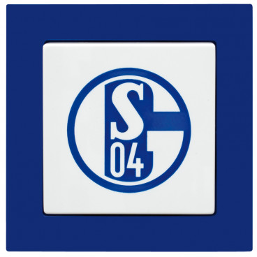 Komplettschalter, Unterputz - Wechselschalter mit Wippe FC Schalke 04