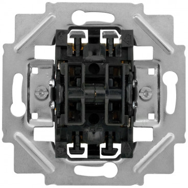 Schaltereinsatz mit Steckanschluss / Spreizkrallen Klein Typ: Doppel Wechsel