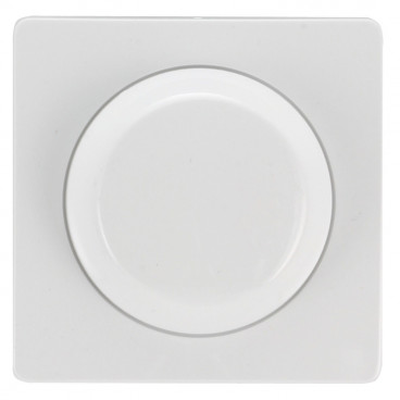 Abdeckung für Dimmer Dreh- und Druck,  50 x 50 mm, reinweiß