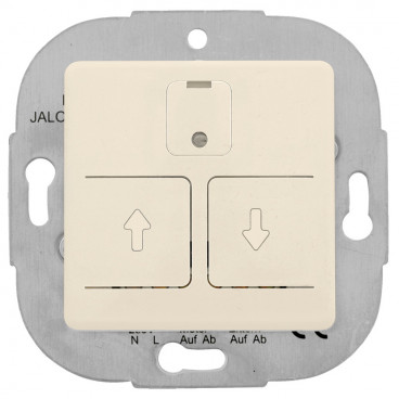 Jalousie Schalter Kombi, elektronisch, 230V / 750VA, Zentralplatte 50 x 50 mm, weiß