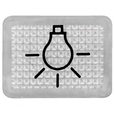 Lichtsymbol-Linse für Schalterprogramm Aufputz Feuchtraum, Presto Vedder