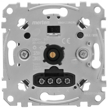 Schaltereinsatz, Dimmer, Druck - Wechsel, 4-400 W / VA (40/200VA), Phasenan - und abschnitt