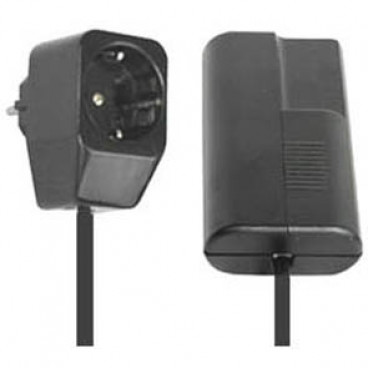 Lampen Schnur Tischdimmer, 20 - 400W, Phasenanschnitt, schwarz Zuleitung 1,5 Meter