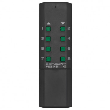Funk-Handsender, FS3H8B, 8 Kanäle/Gruppen, schwarz/grün