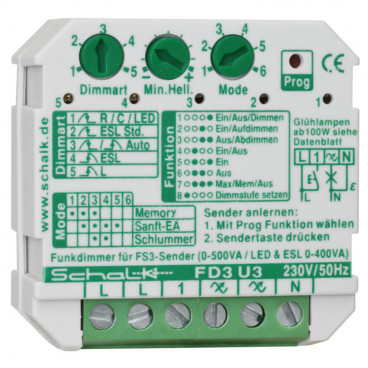 Funk Universal Dimmaktor, FD3U39/Fx3smart, 1 Kanal, Einbaugerät