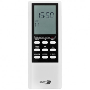 Funk Handsender, 15 Kanäle, mit LCD Display, silber, Smartwares