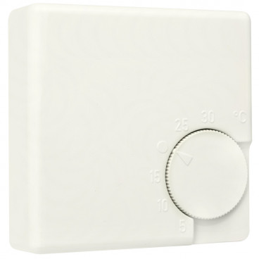 Raumthermostat, Aufputz Öffner, RTR-E 3524, 230V/16A, +5° bis +30°, reinweiß