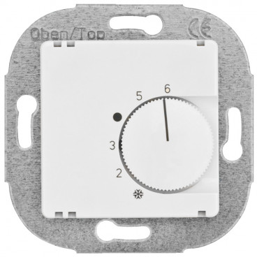 Raumthermostat, Kombi, Öffner,,, 10A (4A), +5° bis +30°, KLEIN®-KG 55 reinweiß