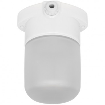 Sauna Deckenleuchte LISILUX, 1 x E27 / 40W Porzellan mattiertes Glas