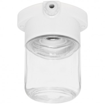 Kellerleuchten Deckenleuchte, Porzellan klares Glas LISILUX, 1 x E27 / 60W