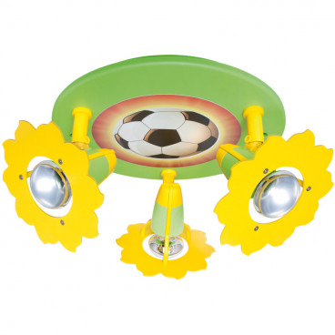 Kinderzimmerleuchte, Deckenleuchte Fußball , 3 x E14 / 40W