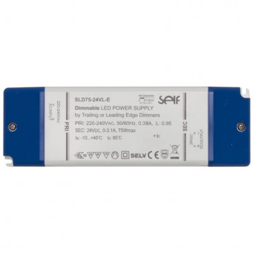 LED-Netzteil, 24V-DC  12 - 75W Lasttyp L,C dimmbar