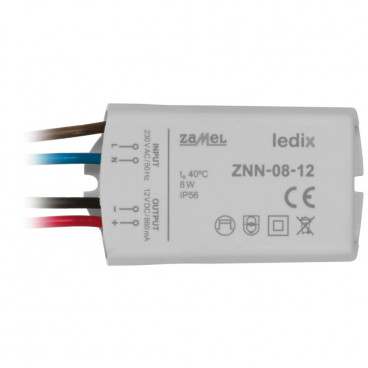 LED Netzteil  12V-DC/8- 8W elektronisch Abmessungen L 73,5, B 41,5, H 27,5mm