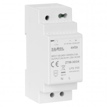 Reiheneinbau Netzteil, 24V-DC / 30W (1,25A) mit Überlast- und Überspannungsschutz