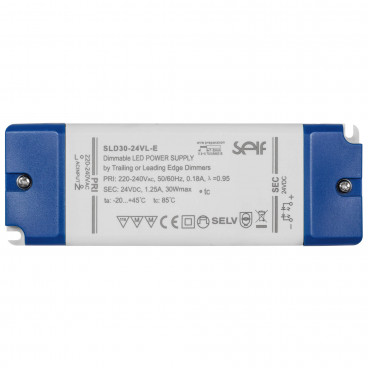 LED-Netzteil, 24V-DC 5 - 30W Lasttyp L,C dimmbar