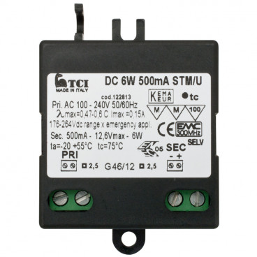 LED Netzteil 230V / 12V-DC / 6W / 500mA TCI