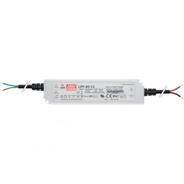 LED Netzteil  LPF-60-12, 12V / 60W, IP67Kunststoffgehäuse