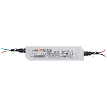 LED Netzteil 24V-DC/25 - 25W, Kunststoffgehäuse