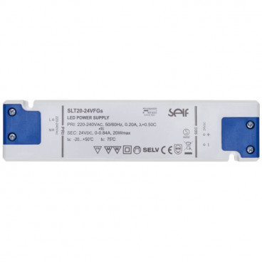 LED Netzteil 24V-DC / 20W, superflach elektronisch