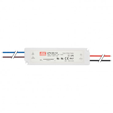 LED Netzteil 230V LPV 12V-DC / 60W Kunststoffgehäuse