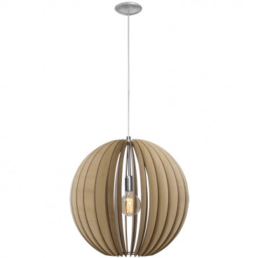 Pendelleuchte  Wohnraumleuchten COSSANO, 1 x E27 / 60W Metall Nickel matt