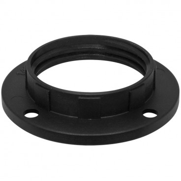 Kunststoff Fassungen ISO Gegenring E14, schwarz